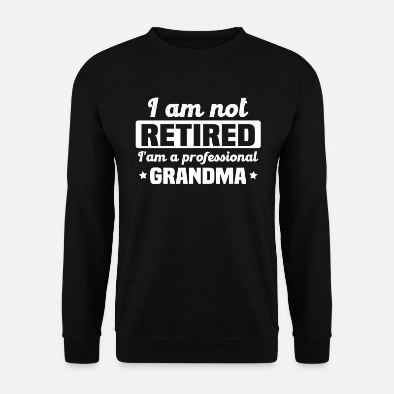 Ich bin eine professionelle Großmutter - Unisex Pullover - Schwarz