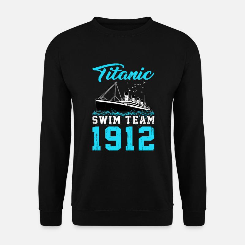 Schwimmer Titanic Swim Team 1912 Schwimmen - Unisex Pullover - Schwarz