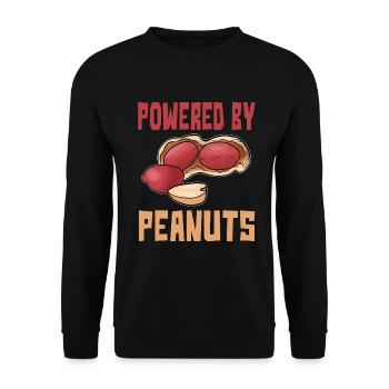 Amant de cacahuète alimenté par des cacahuètes - Sweat-shirt Unisexe - noir - Devant - Alina (178cm) & Michal (187cm)
