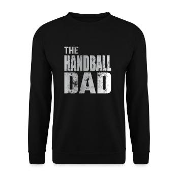 Cadeau de joueur de handball père papa handball - Sweat-shirt Unisexe - noir - Devant - Alina (178cm) & Michal (187cm)