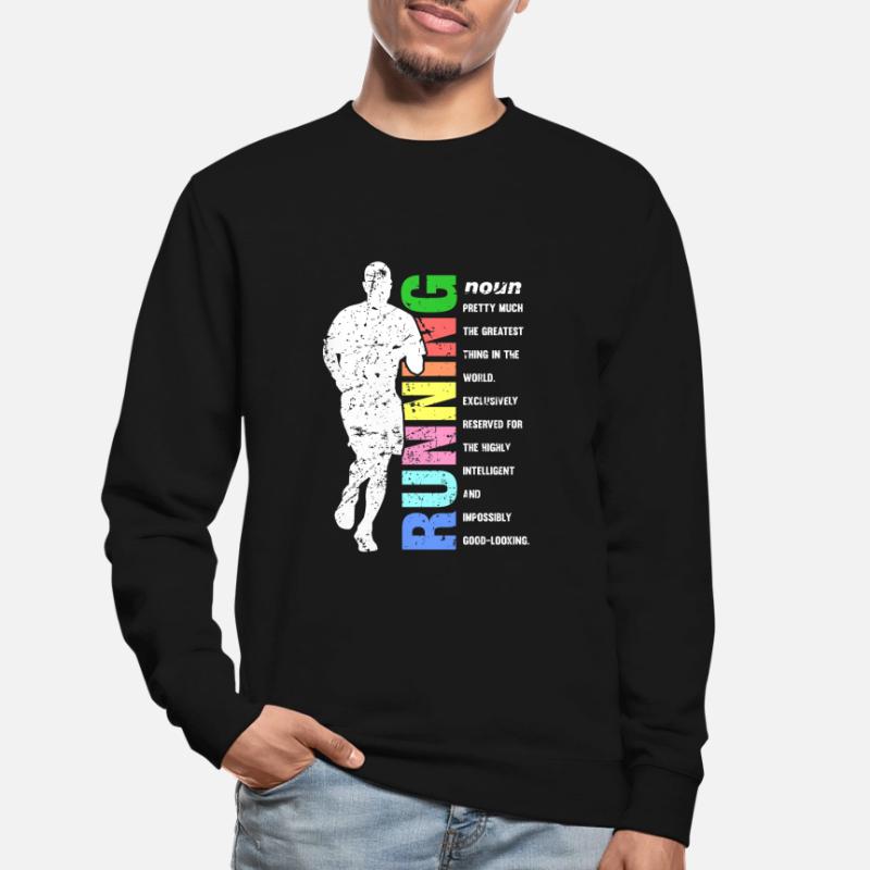 Marathon Runner Gift Fun Runner Definition Runner Unisex Sweatshirt