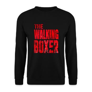 Chien de chien boxer allemand disant cadeau de race - Sweat-shirt Unisexe - noir - Devant - Alina (178cm) & Michal (187cm)