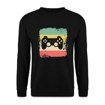 Cadeau de console de jeu rétro Gaming - Sweat-shirt Unisexe - noir - Devant - Alina (178cm) & Michal (187cm)