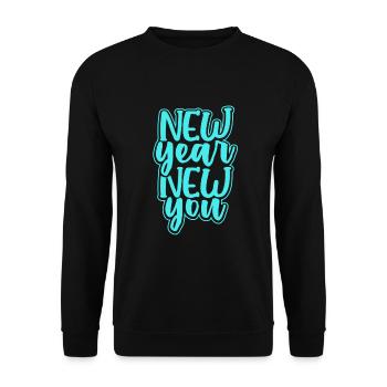 Au revoir 2020 Humour Nouvel An Nouveau Vous Heureux Nouveau - Sweat-shirt Unisexe - noir - Devant - Alina (178cm) & Michal (187cm)