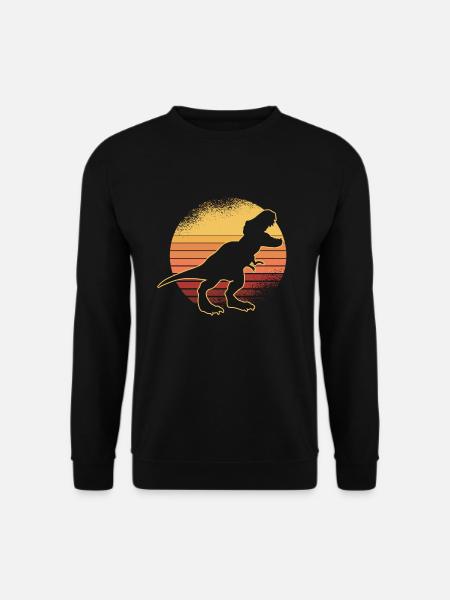T-Rex Rex Dinosaurier Retro Spruch Geschenk - Unisex Pullover - Schwarz