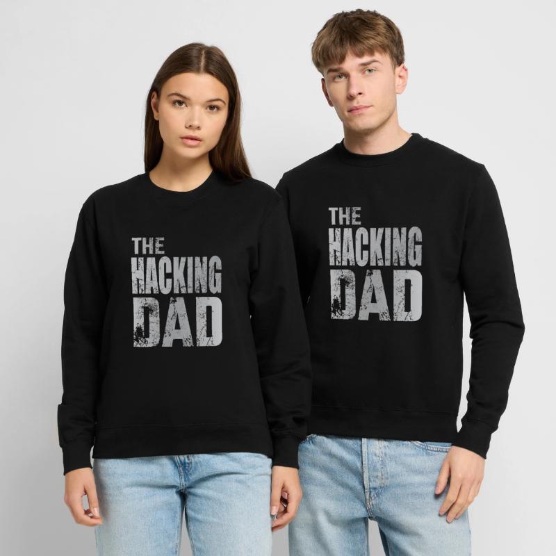 Le Hacking Dad Hacking Père Papa Code ordinateur Sweat-shirt Unisexe