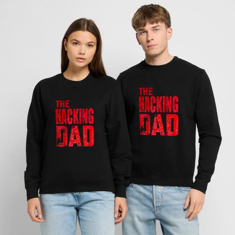 The Hacking Dad Hacker Vater Papa Code Computer Unisex Pullover