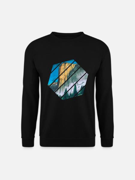 Yosemite Nationalpark Abenteuer Retro Geschenk - Unisex Pullover - Schwarz