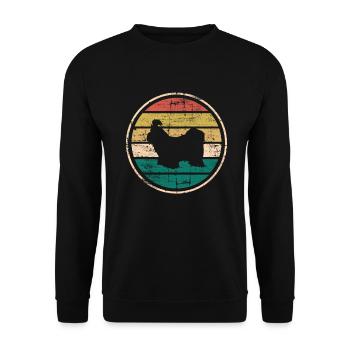 Shih Tzu amoureux des chiens Retro vintage Idée cadeau - Sweat-shirt Unisexe - noir - Devant - Alina (178cm) & Michal (187cm)