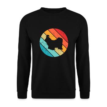 Shih Tzu amoureux des chiens Retro vintage Idée cadeau - Sweat-shirt Unisexe - noir - Devant - Alina (178cm) & Michal (187cm)