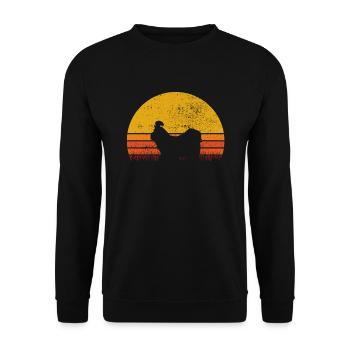Shih Tzu amoureux des chiens Retro vintage Idée cadeau - Sweat-shirt Unisexe - noir - Devant - Alina (178cm) & Michal (187cm)