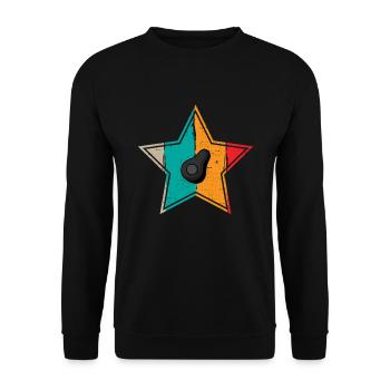 Avocat Vegan Lover Retro Veggie Diet Idée cadeau - Sweat-shirt Unisexe - noir - Devant - Alina (178cm) & Michal (187cm)
