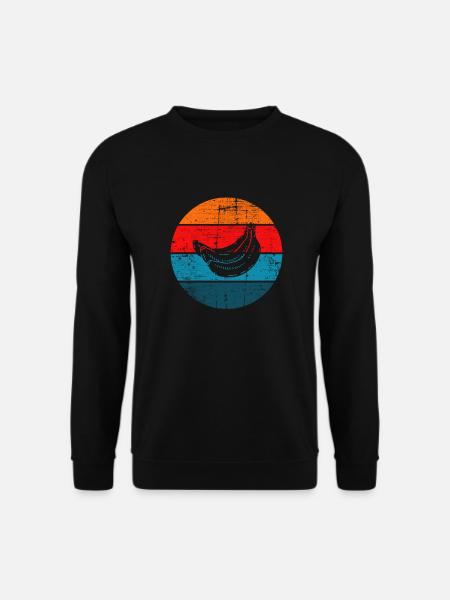 Banana Vegan Lover Retro Veggie Fruit Gift idea - Unisex Pullover - Schwarz