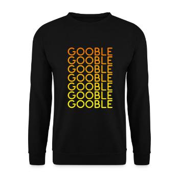 Thanksgiving Gobble Gobble Gobble Turkey Abendessen - Unisex Pullover - Schwarz - Vorne - Alina (178cm) & Michal (187cm)