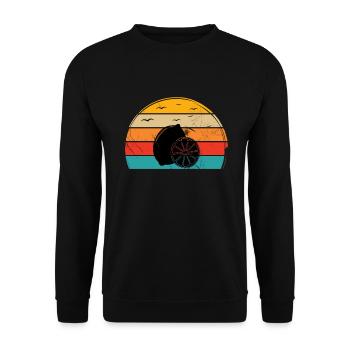 Lemon Fruit Lover Retro Lemonade Gift idea - Unisex Pullover - Schwarz - Vorne - Alina (178cm) & Michal (187cm)