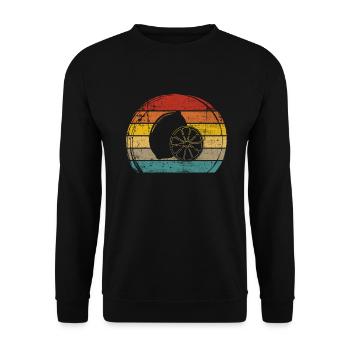 Lemon Fruit Lover Retro Lemonade Gift idea - Unisex Pullover - Schwarz - Vorne - Alina (178cm) & Michal (187cm)