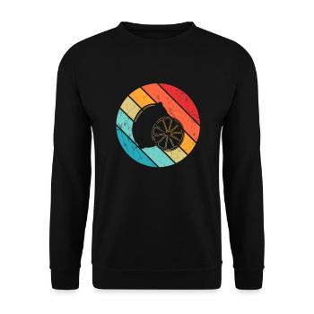 Lemon Fruit Lover Retro Lemonade Gift idea - Unisex Pullover - Schwarz - Vorne - Alina (178cm) & Michal (187cm)