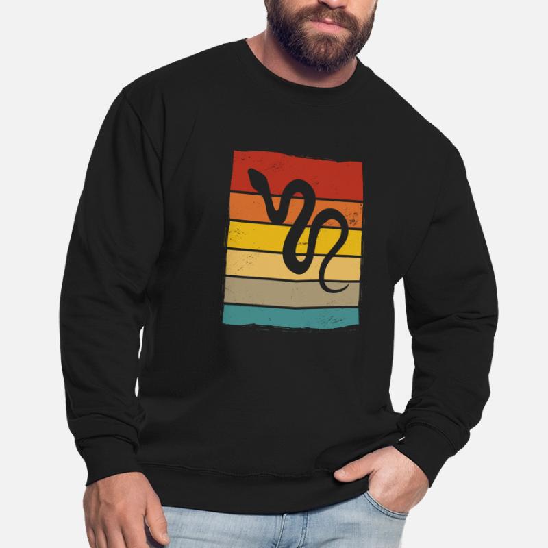Snake Retro Reptile Python Idée cadeau Sweat-shirt Unisexe