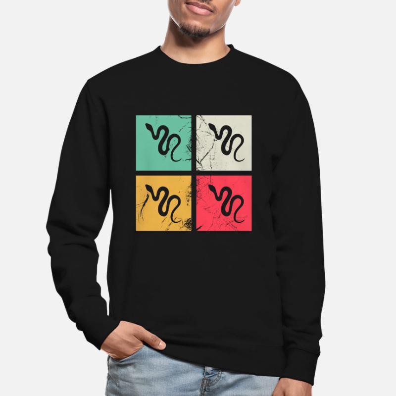 Snake Retro Reptile Python Gift idea Unisex Sweatshirt