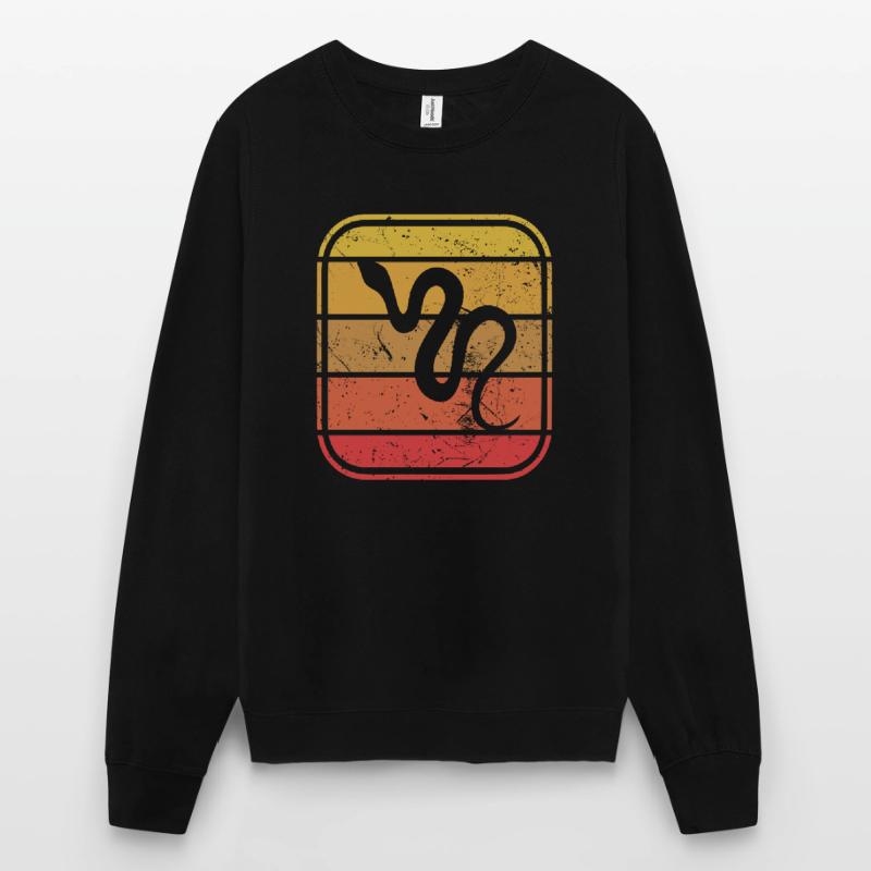 Snake Retro Reptile Python Gift idea Unisex Pullover