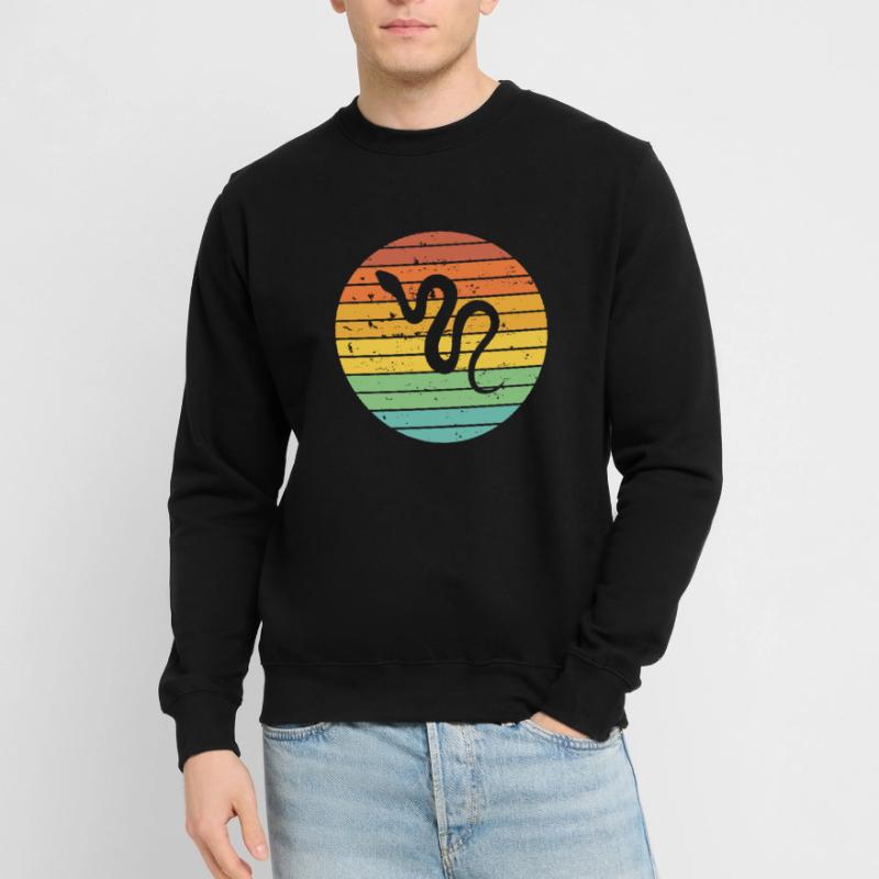 Snake Retro Reptile Python Gift idea Unisex Sweatshirt