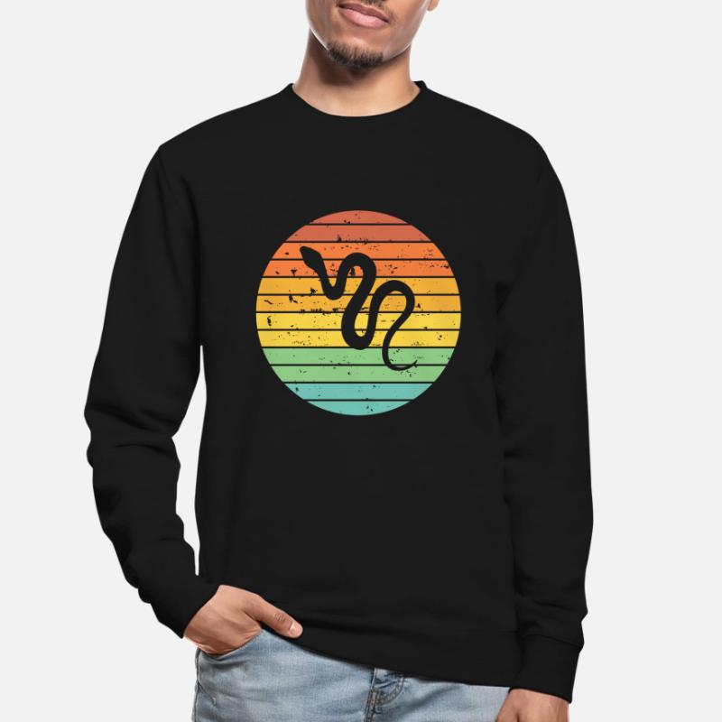 Snake Retro Reptile Python Gift idea Unisex Sweatshirt