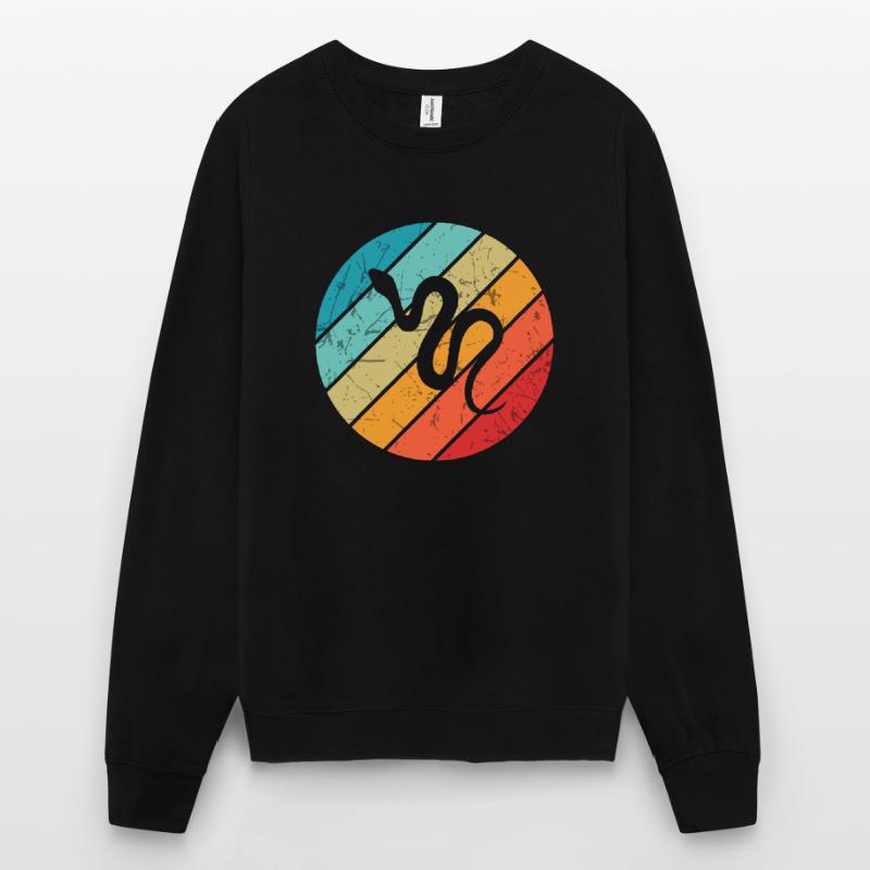 Snake Retro Reptile Python Gift idea Unisex Pullover