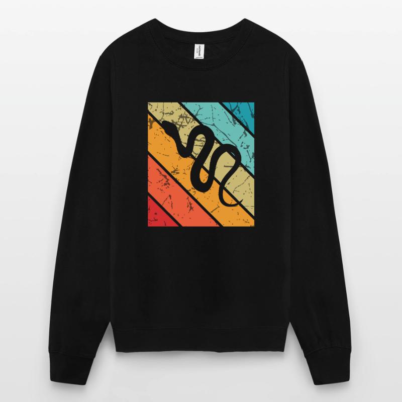 Snake Retro Reptile Python Gift idea Unisex Sweatshirt