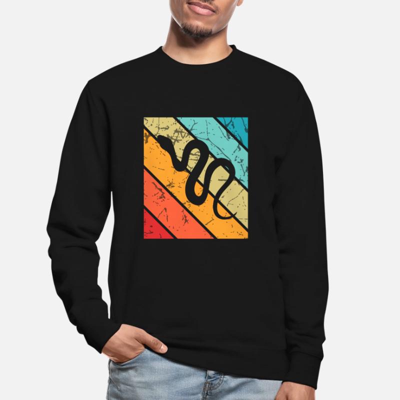 Snake Retro Reptile Python Idée cadeau Sweat-shirt Unisexe