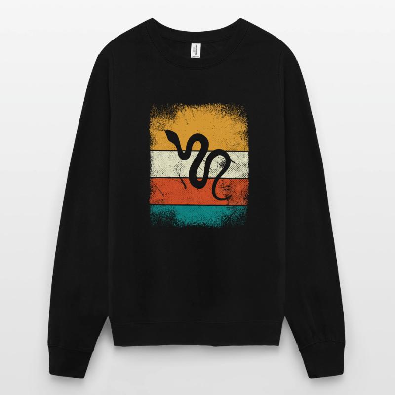 Snake Retro Reptile Python Gift idea Unisex Pullover