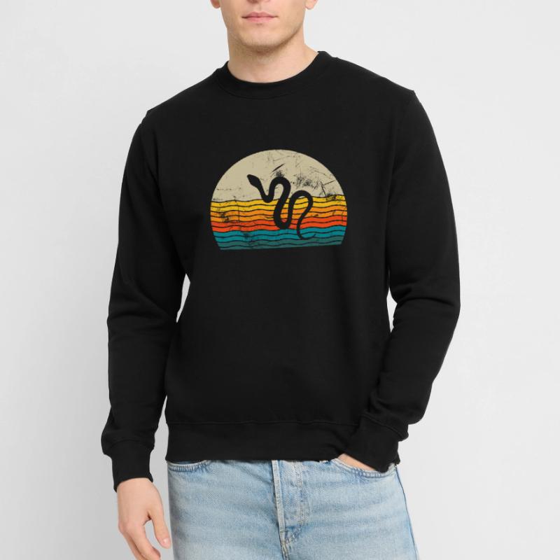 Snake Retro Reptile Python Gift idea Unisex Sweatshirt