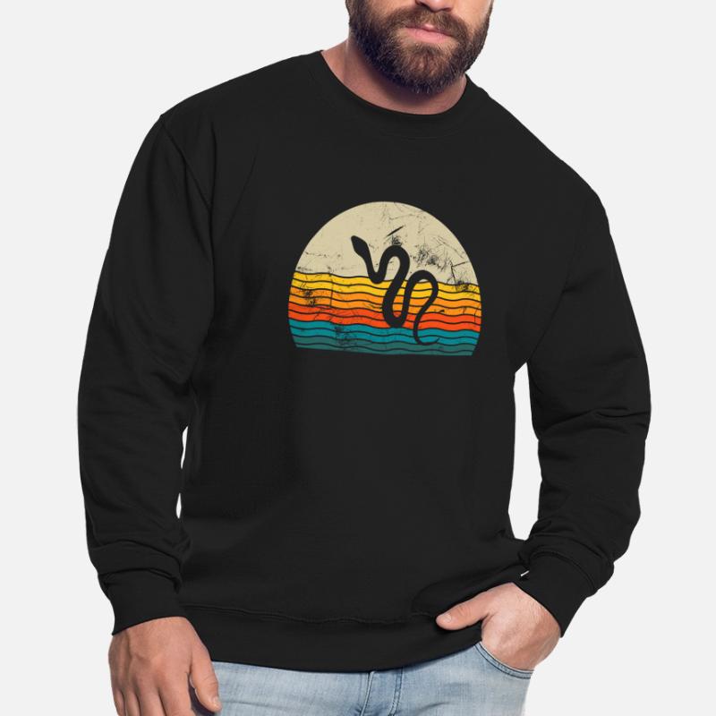 Snake Retro Reptile Python Gift idea Unisex Sweatshirt