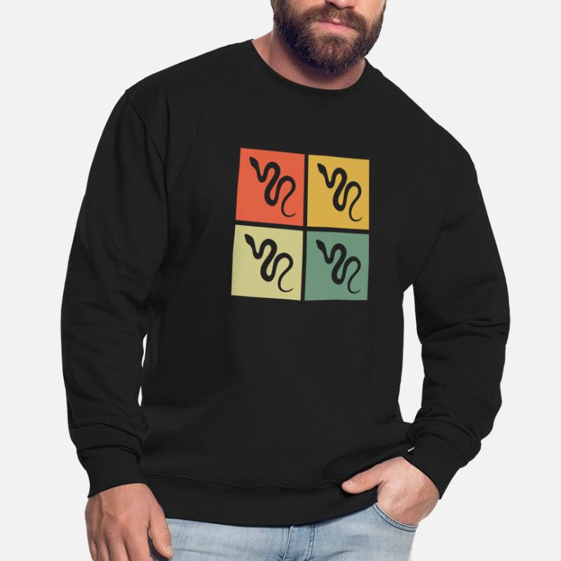 Snake Retro Reptile Python Gift idea Unisex Pullover