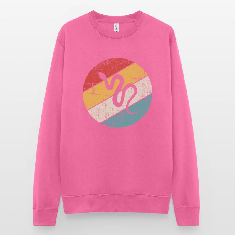 Snake Retro Reptile Python Gift idea Unisex Pullover