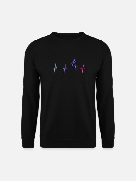 Fußball Herzschlag - Unisex Pullover - Schwarz