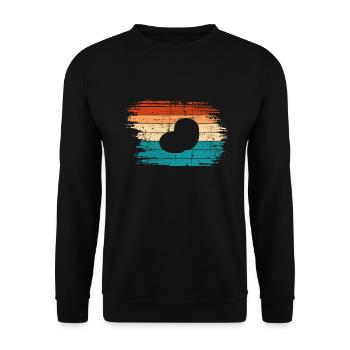 Kartoffel Retro Kartoffelbrei Landwirt Geschenk - Unisex Pullover - Schwarz - Vorne - Alina (178cm) & Michal (187cm)
