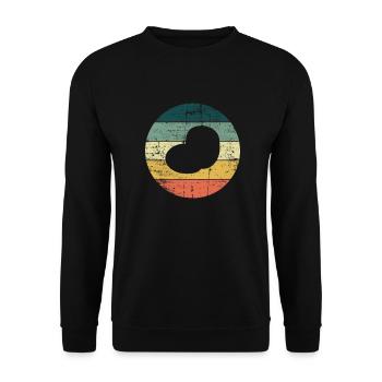 Potato Retro Mashed Potatoes Farmer Gift - Unisex Sweatshirt - black - Front - Alina (178cm) & Michal (187cm)