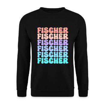Idée cadeau d’été pour le groupe d’équipe Fischer en famille - Sweat-shirt Unisexe - noir - Devant - Alina (178cm) & Michal (187cm)
