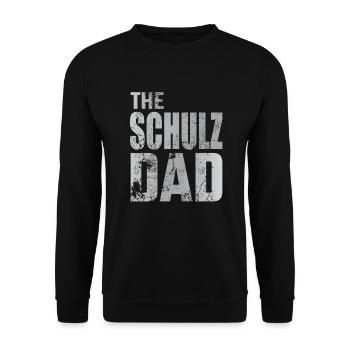 The Schulz Dad for Fathers Family Men Father's Day - Unisex Sweatshirt - black - Front - Alina (178cm) & Michal (187cm)