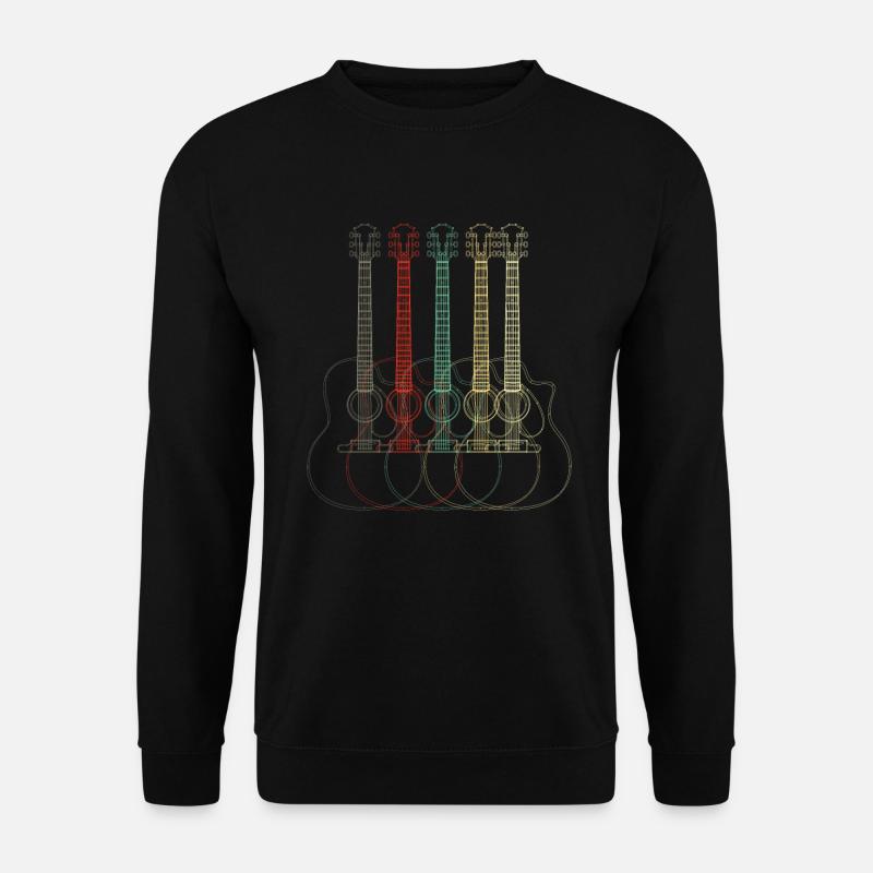 Gitarre, Gitarren, Guitar - Unisex Pullover - Schwarz