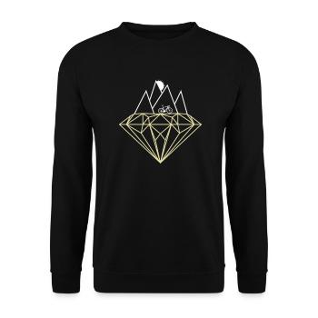 Vélo de course diamant - Sweat-shirt Unisexe - noir - Devant - Alina (178cm) & Michal (187cm)
