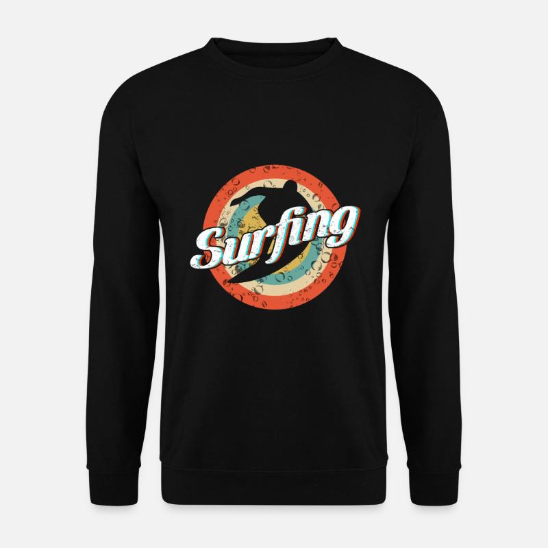 Surfing - Unisex Pullover - Schwarz