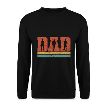 DAD - Unisex Pullover - Schwarz - Vorne - Alina (178cm) & Michal (187cm)