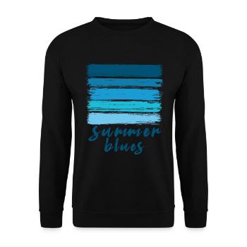 Summer blues - Unisex Pullover - Schwarz - Vorne - Alina (178cm) & Michal (187cm)