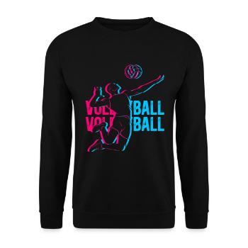 Volleyball - Unisex Pullover - Schwarz - Vorne - Alina (178cm) & Michal (187cm)
