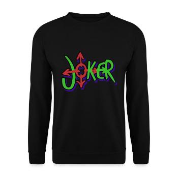 Joker - Unisex Pullover - Schwarz - Vorne - Alina (178cm) & Michal (187cm)