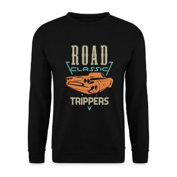 Road Classic Trippers - Sweat-shirt Unisexe - noir - Devant - Alina (178cm) & Michal (187cm)