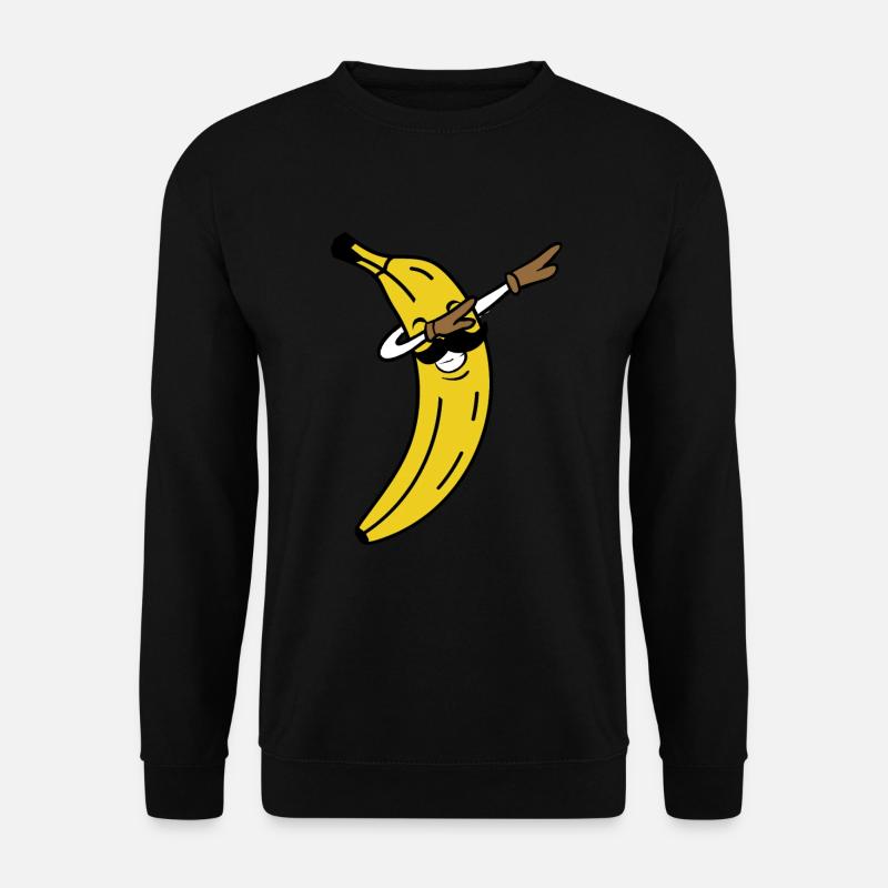 BANANA DAB MUSTACHE - Unisex Pullover - Schwarz