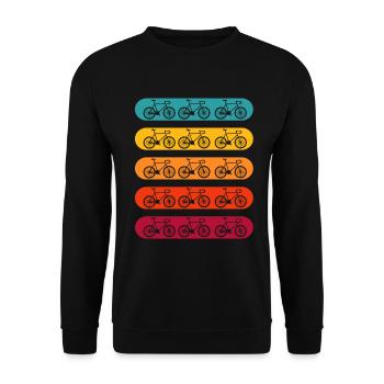BIKE - Unisex Pullover - Schwarz - Vorne - Alina (178cm) & Michal (187cm)