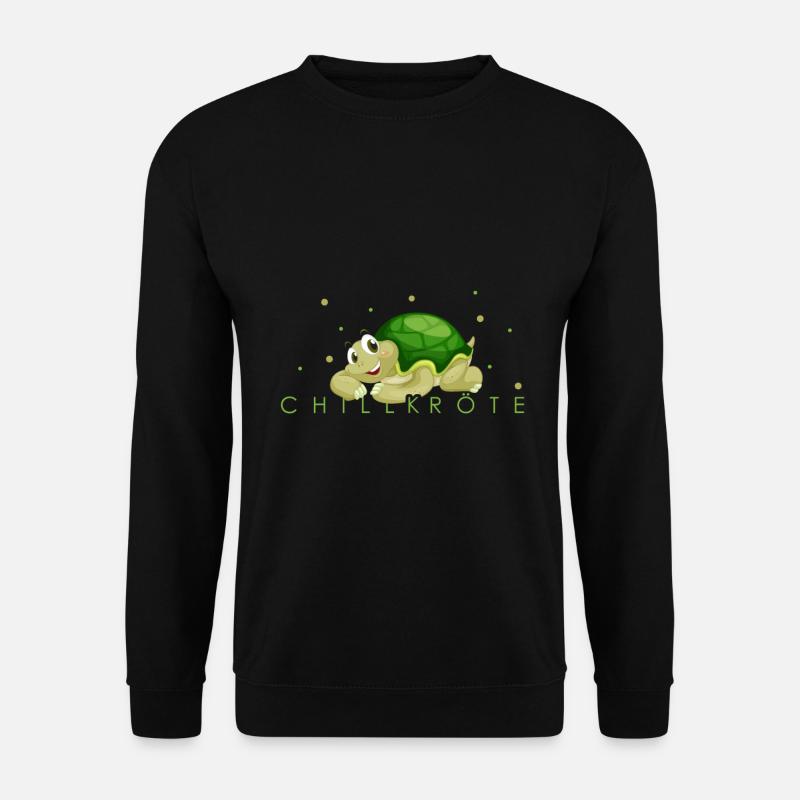 Chillkröte Schildkröte - Unisex Pullover - Schwarz